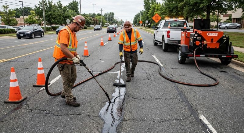 Asphalt Crack Sealing in Fort Myers, FL