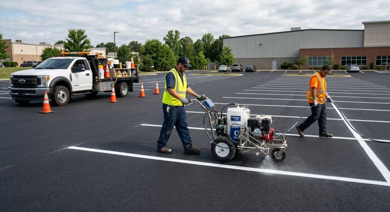 Asphalt Painting in Suwanee, GA