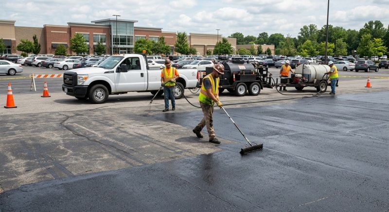 Church Parking Lot Sealcoating in Greenville, SC