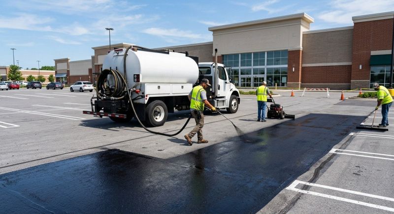Church Parking Lot Sealcoating in Columbus, OH