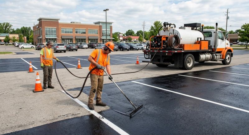 Church Parking Lot Sealcoating in Grand Rapids, MI