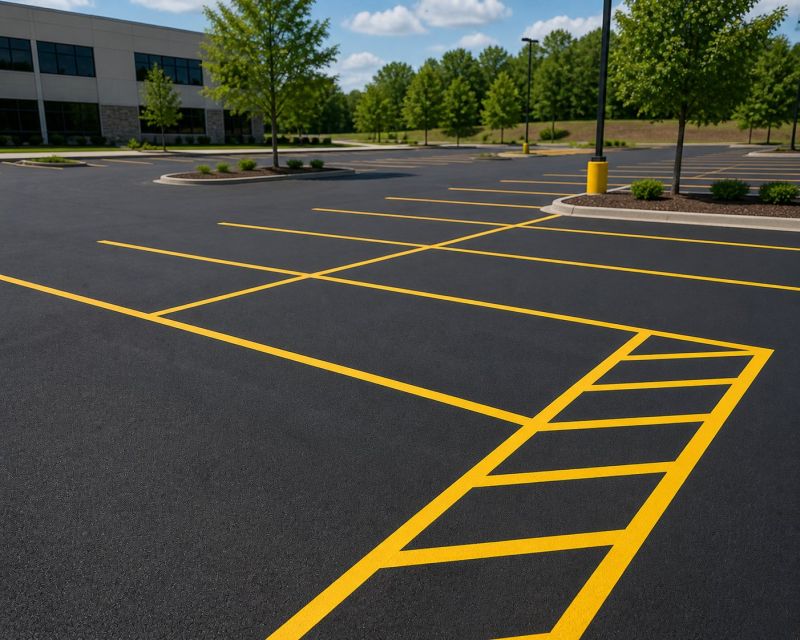 Commercial Asphalt Painting in Alpharetta, GA