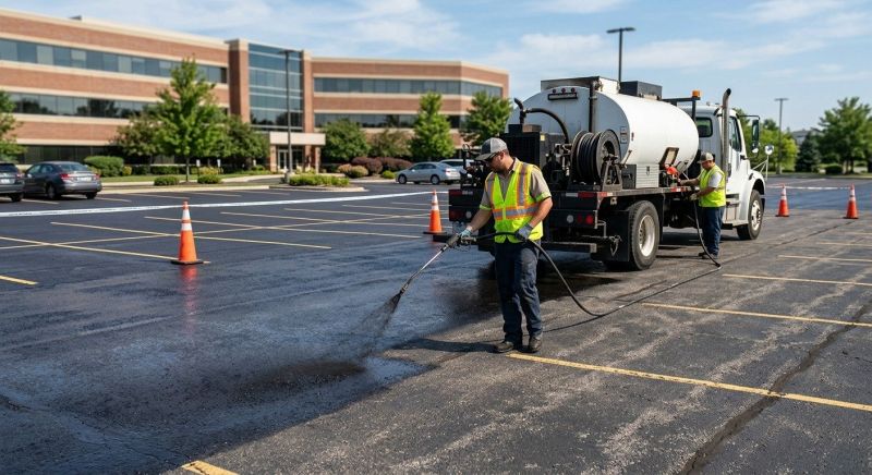 Commercial Parking Lot Sealing in Greenville, SC