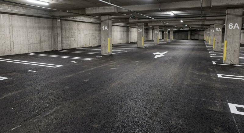 Parking Garage Striping in Suwanee, GA