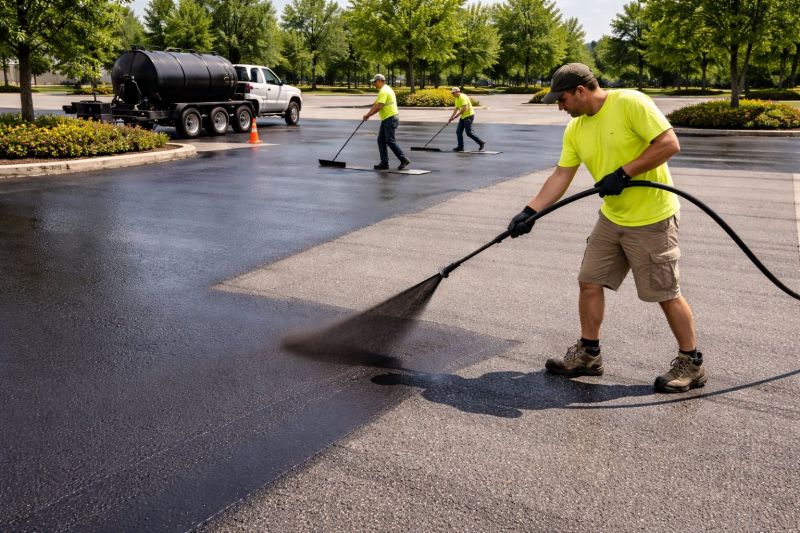 Parking Lot Sealcoating in Grand Rapids, MI