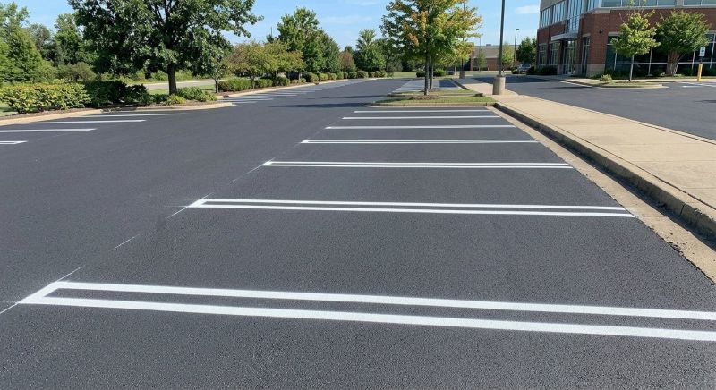 Parking Space Marking in Suwanee, GA